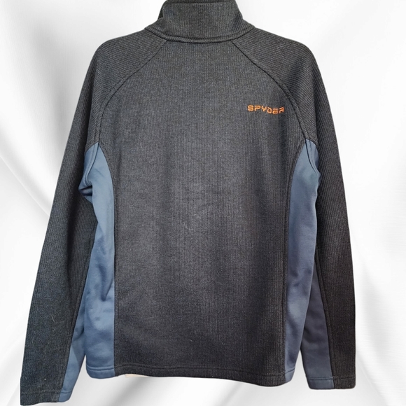 Spyder Men's Half-Zip Outbound Fleece Sweater Jacket Medium - Picture 2 of 7